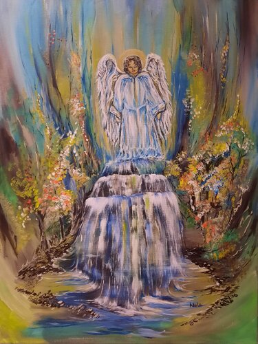 THE ANGEL'S SPRING by Adela Stoian, Painting for Sale on Singulart