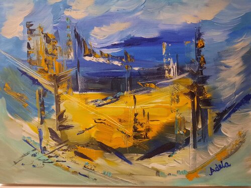 THE ASCENSION OF INFINITY 1 by Adela Stoian, Painting for Sale on Singulart