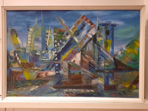 CITY CHAOS by Adela Stoian, Painting for Sale on Singulart