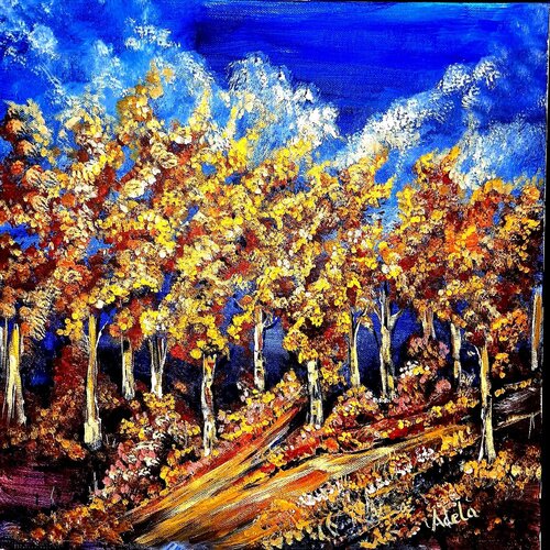 AUTUMN 2 van Adela Stoian, Schilderij te koop op Singulart