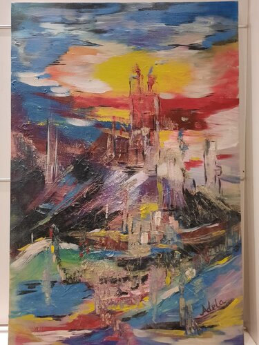 THE DISTANT CASTLE von Adela Stoian, Malerei kaufen auf Singulart