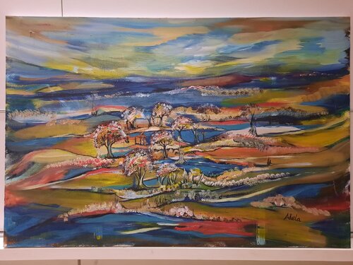 SUMMER LANDSCAPE van Adela Stoian, Schilderij te koop op Singulart