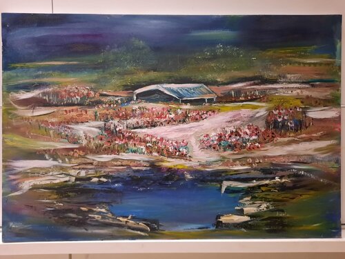 THE SILENCE OF THE EVENING par Adela Stoian, Peinture en vente sur Singulart