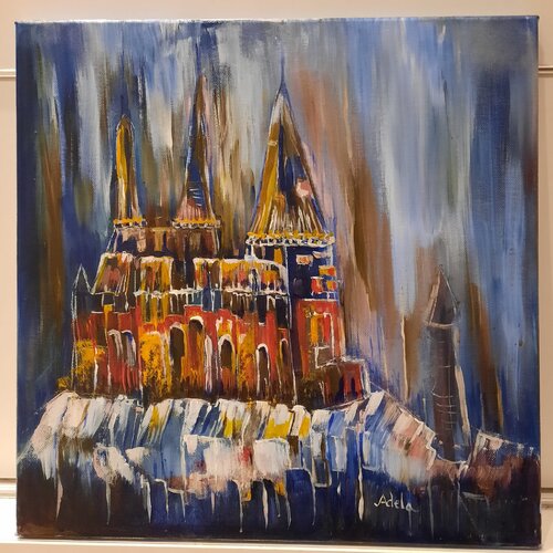 CASTLE 2 van Adela Stoian, Schilderij te koop op Singulart