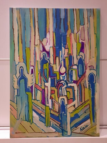 MONASTERY van Adela Stoian, Schilderij te koop op Singulart