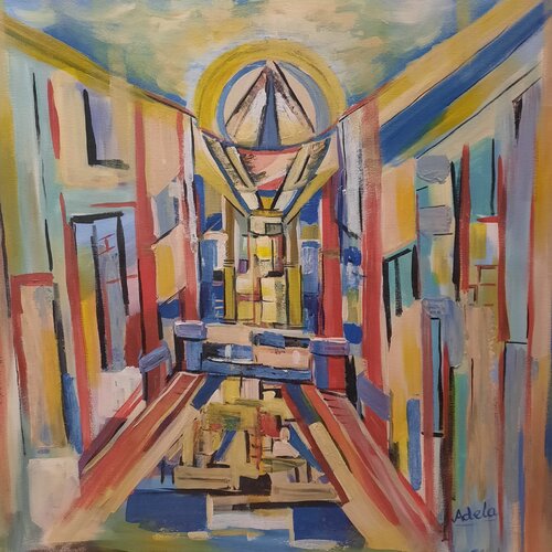 City Mall van Adela Stoian, Schilderij te koop op Singulart