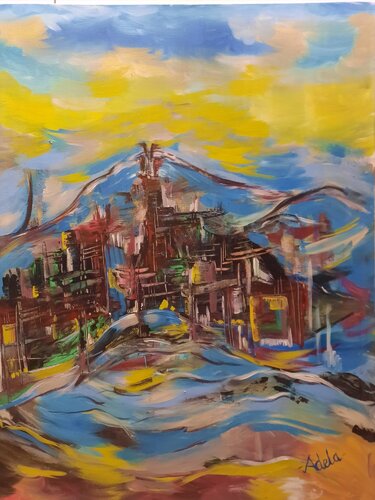 THE CITY OF THE FUTURE van Adela Stoian, Schilderij te koop op Singulart