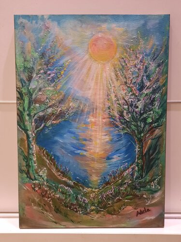 MORNING IN THE GLADING di Adela Stoian, Pittura in vendita su Singulart