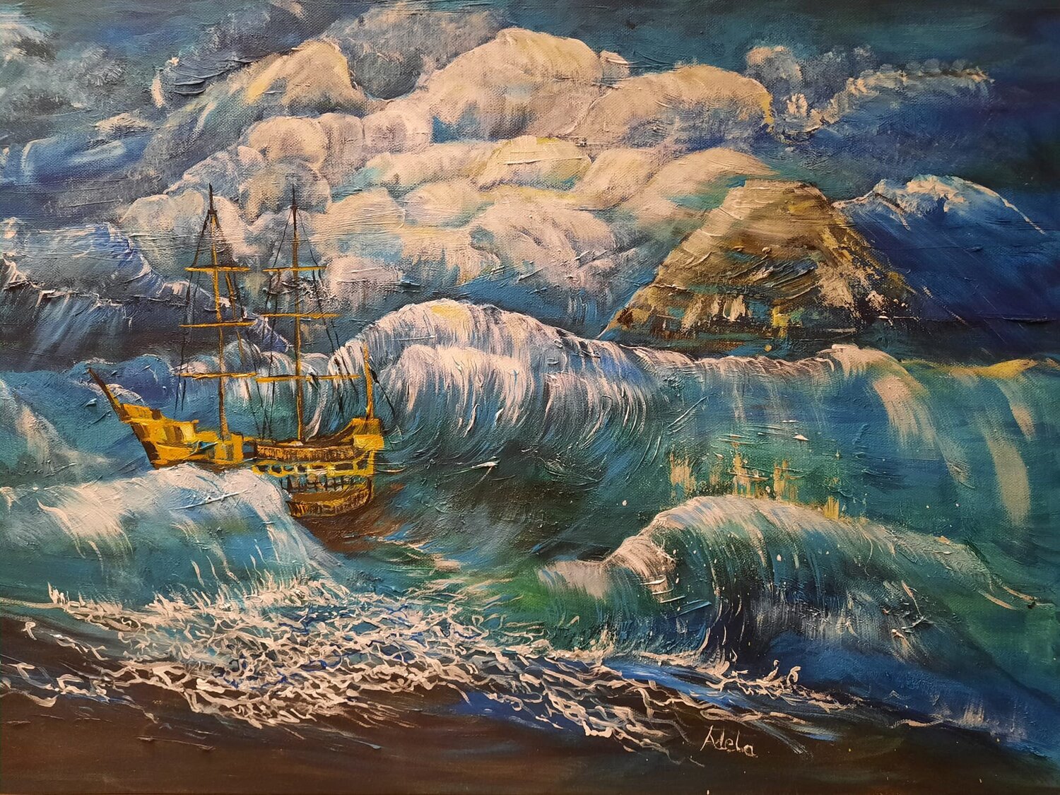 BOAT IN THE OCEAN Adela Stoian