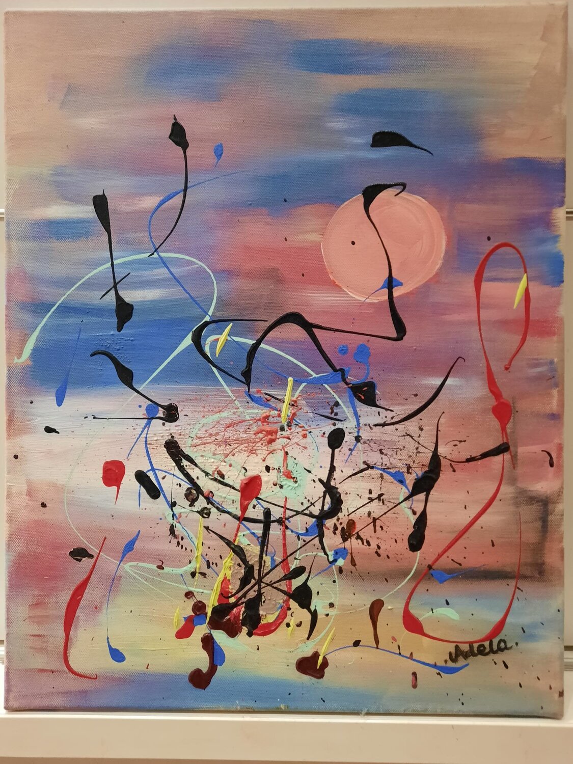 FASCINATION OF THE SUNSET Adela Stoian Originalgemälde zu verkaufen