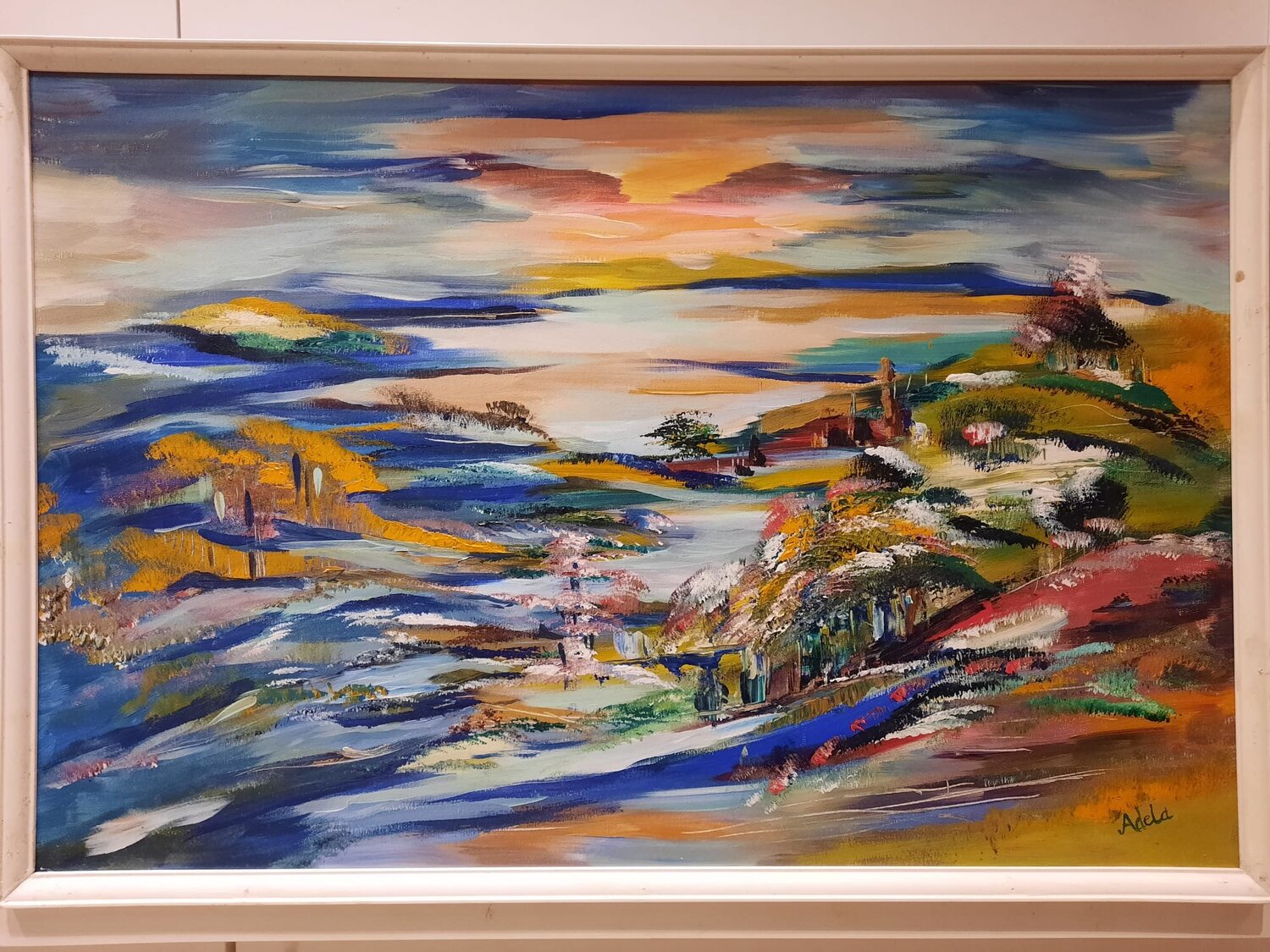 CHROMATIC NATURE Adela Stoian Original painting for sale
