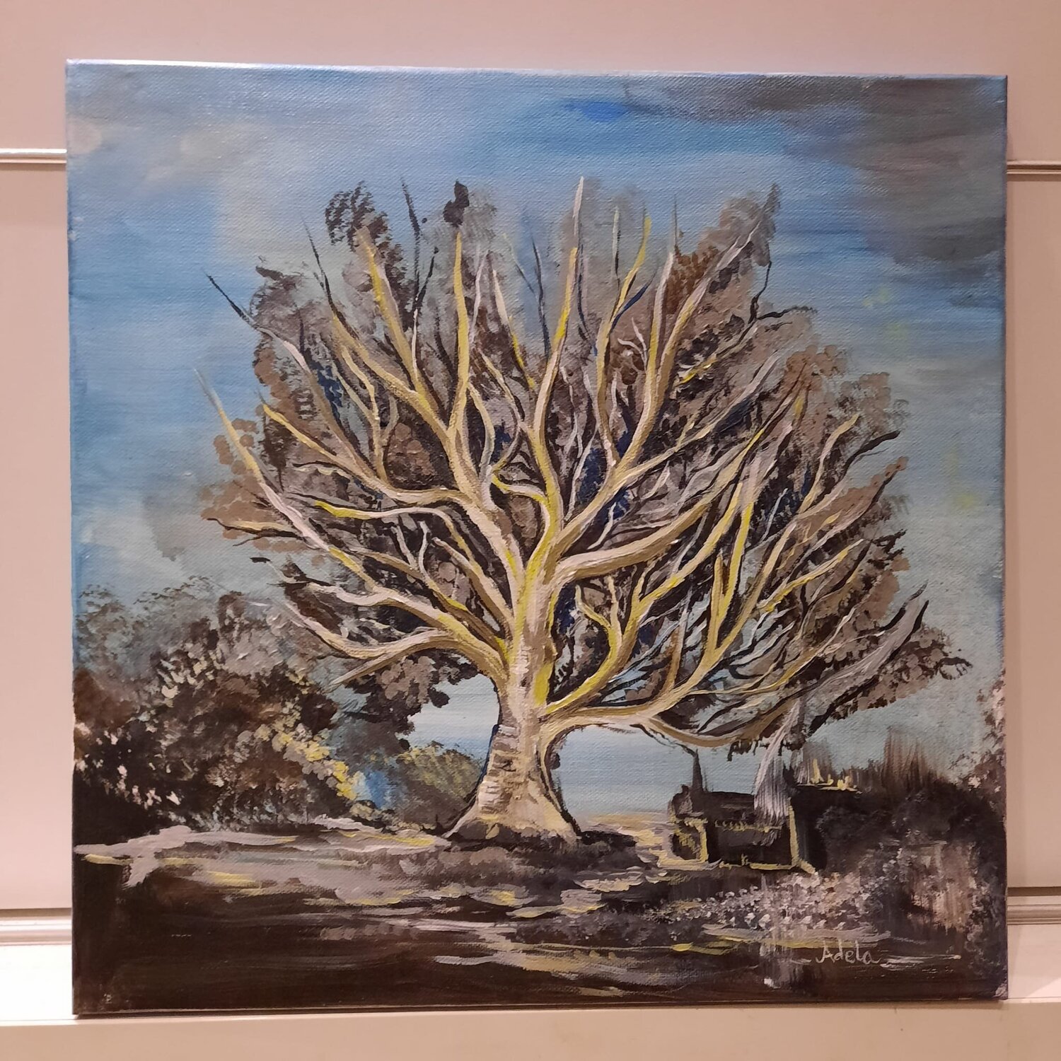 THE OLD OAK Adela Stoian Origineel schilderij te koop