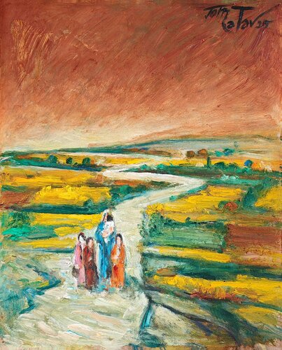 Morning Walk – Promenade Matinale by Joseph Matar, Painting for Sale on Singulart