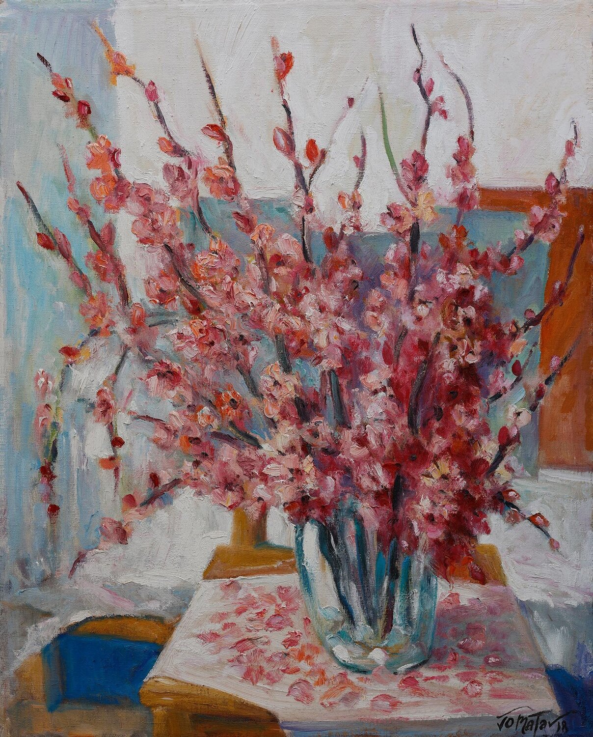 The Forgotten Flowers – Les Fleurs Oubliées Joseph Matar Originalgemälde zu verkaufen
