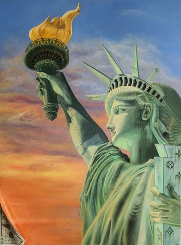 Lady Liberty de Mihov, Pintura a la venta en Singulart