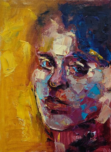 Between Shadows and Gold by Dalia Visockaite Kisieliene, Work on Paper for Sale on Singulart