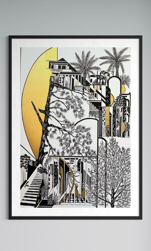Versant Solaire by Magali Carlier / Majéon, 絵画 for Sale on Singulart