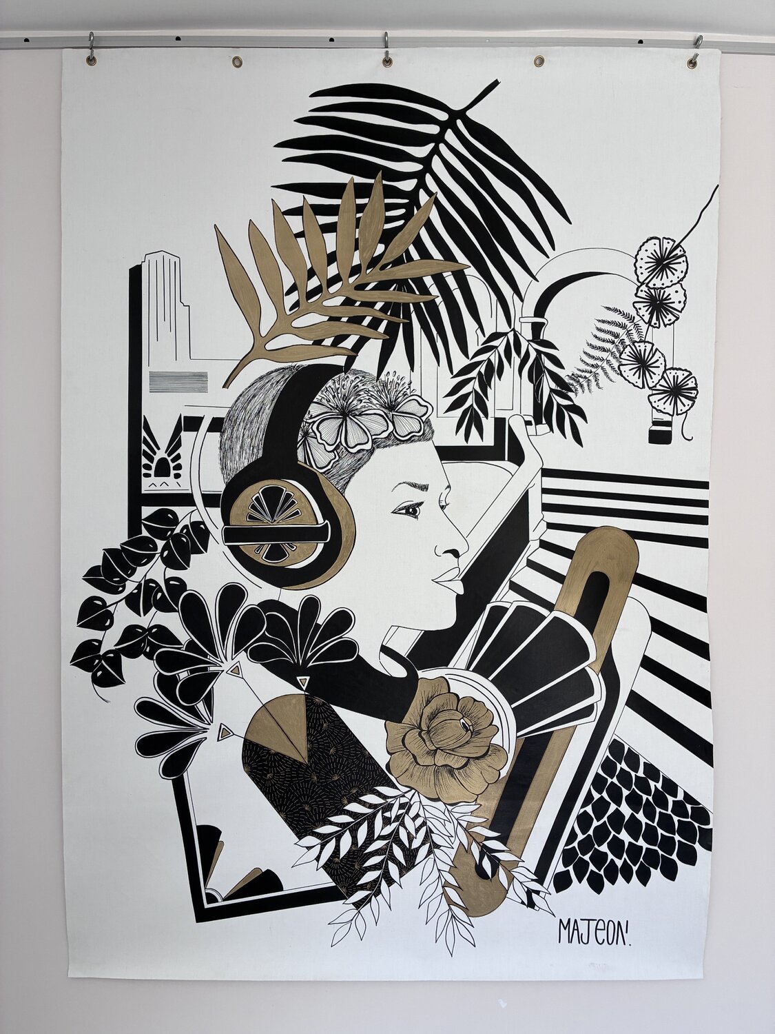Transfert Magali Carlier / Majéon Original painting for sale