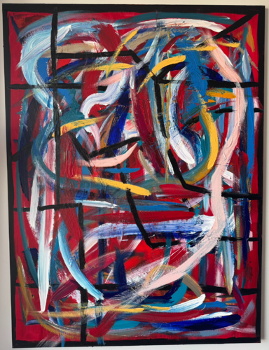 Red Arc No. 1 -- by Anthony Cerrato, 회화 for Sale on Singulart