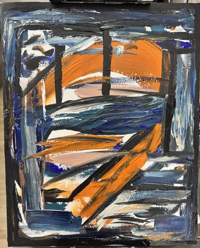 Teal Arc No. 3 by Anthony Cerrato, Painting for Sale on Singulart