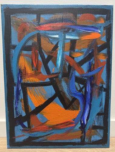 Teal Arc No. 1 by Anthony Cerrato, Painting for Sale on Singulart