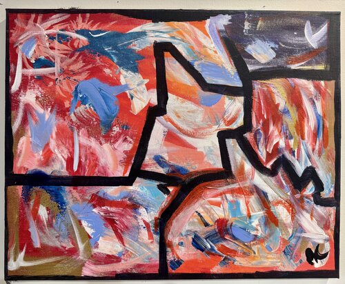 I Send You This - Cadmium Red I by Anthony Cerrato, Painting for Sale on Singulart