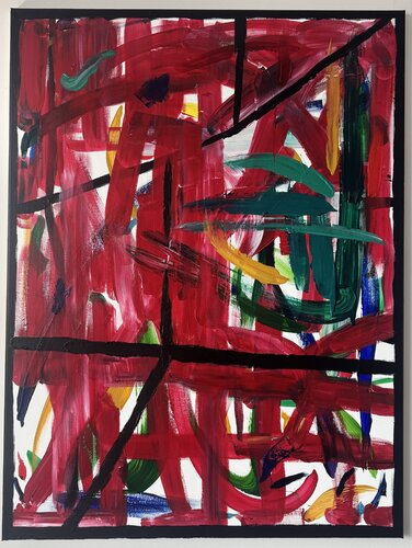 Rose in Lattice No. 4 by Anthony Cerrato, Painting for Sale on Singulart