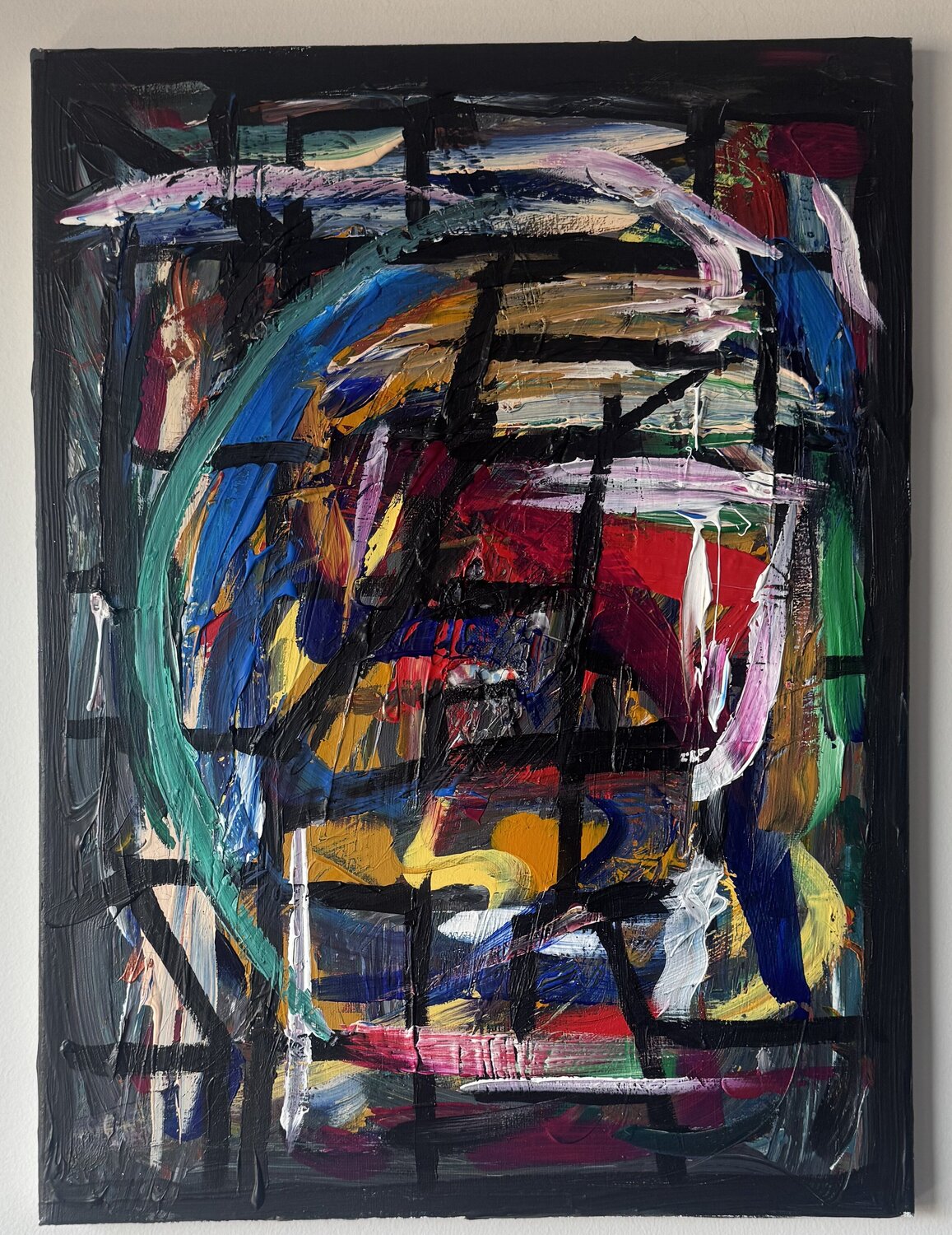 Pressed Grid III Anthony Cerrato Original painting for sale
