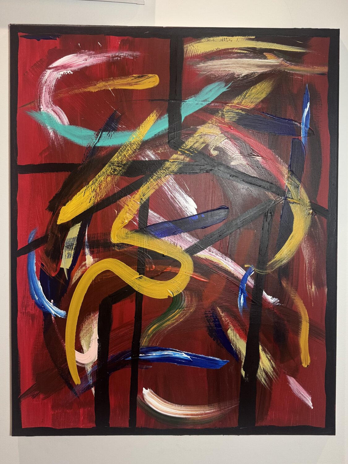 Yellow No. 8 Anthony Cerrato Origineel schilderij te koop