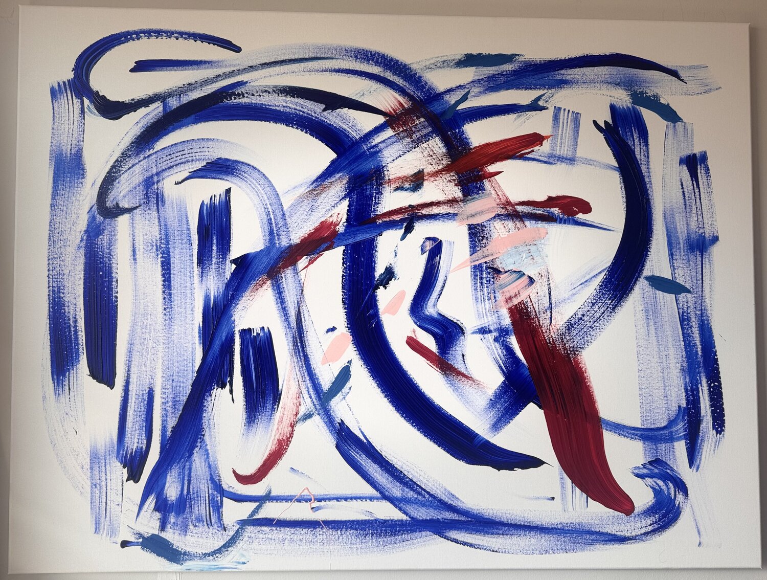 Blue Intervals Anthony Cerrato Origineel schilderij te koop