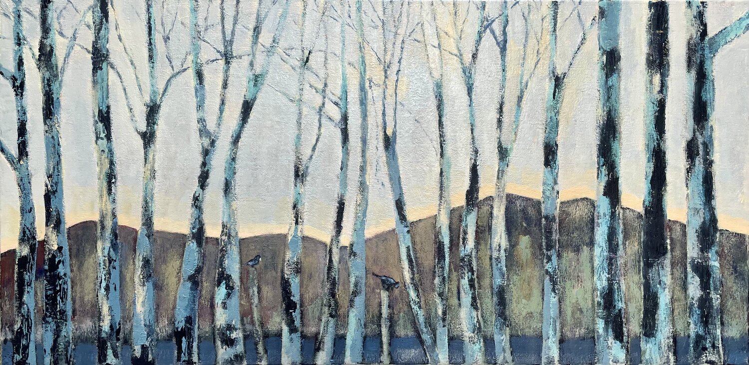 Les arbres bleu Danielle Mary Teyssedre