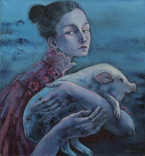 Silent Communion by Tigranuhi Martirosyan, Painting for Sale on Singulart
