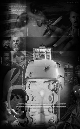 Munich Black and White - Rosi ist dabei! by Mike Baran, Digital for Sale on Singulart