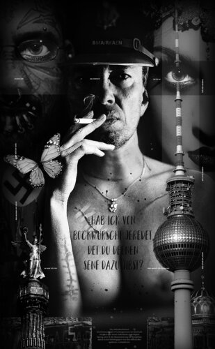 Berlin Black & White - Frau Bolle, sonst nichts von Mike Baran, Digital kaufen auf Singulart