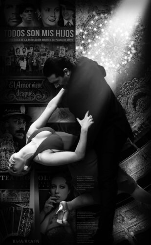 Buenos Aires Black & White - Evita lebt, liebt und leidet von Mike Baran, Digital kaufen auf Singulart