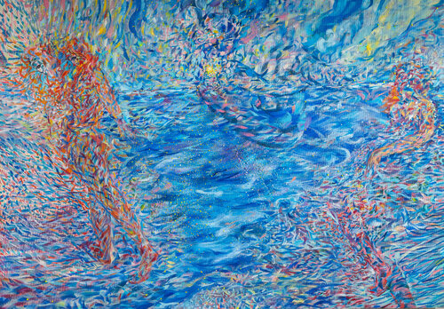 Impression . Summer . Sea van Eva Akopian, Schilderij te koop op Singulart