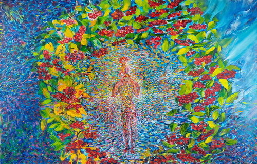 God the Father, God the Son van Eva Akopian, Schilderij te koop op Singulart