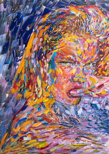Portrait 140 di Eva Akopian, Pittura in vendita su Singulart