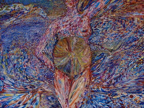 Red & blue von Eva Akopian, Malerei kaufen auf Singulart