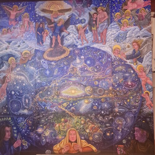 L'eucaristia universale par Antonino Nicolini, Peinture en vente sur Singulart