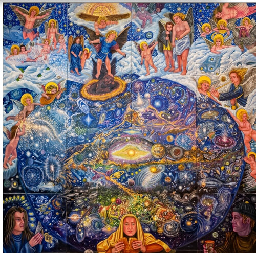 L'eucaristia universale par Antonino Nicolini, Peinture en vente sur Singulart