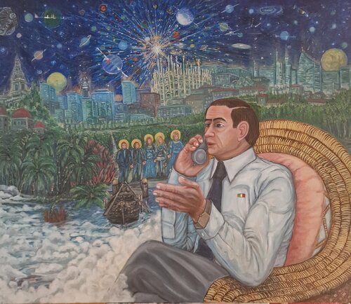 ZIO SILVIO by Antonino Nicolini, 絵画 for Sale on Singulart