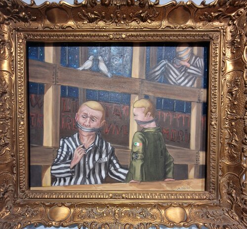 Tradire e vivere o morire 2025 di Antonino Nicolini, Pittura in vendita su Singulart