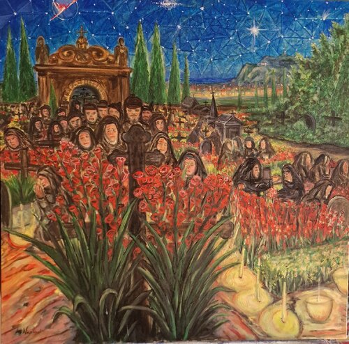 Funerali all'italiana di Antonino Nicolini, Pittura in vendita su Singulart