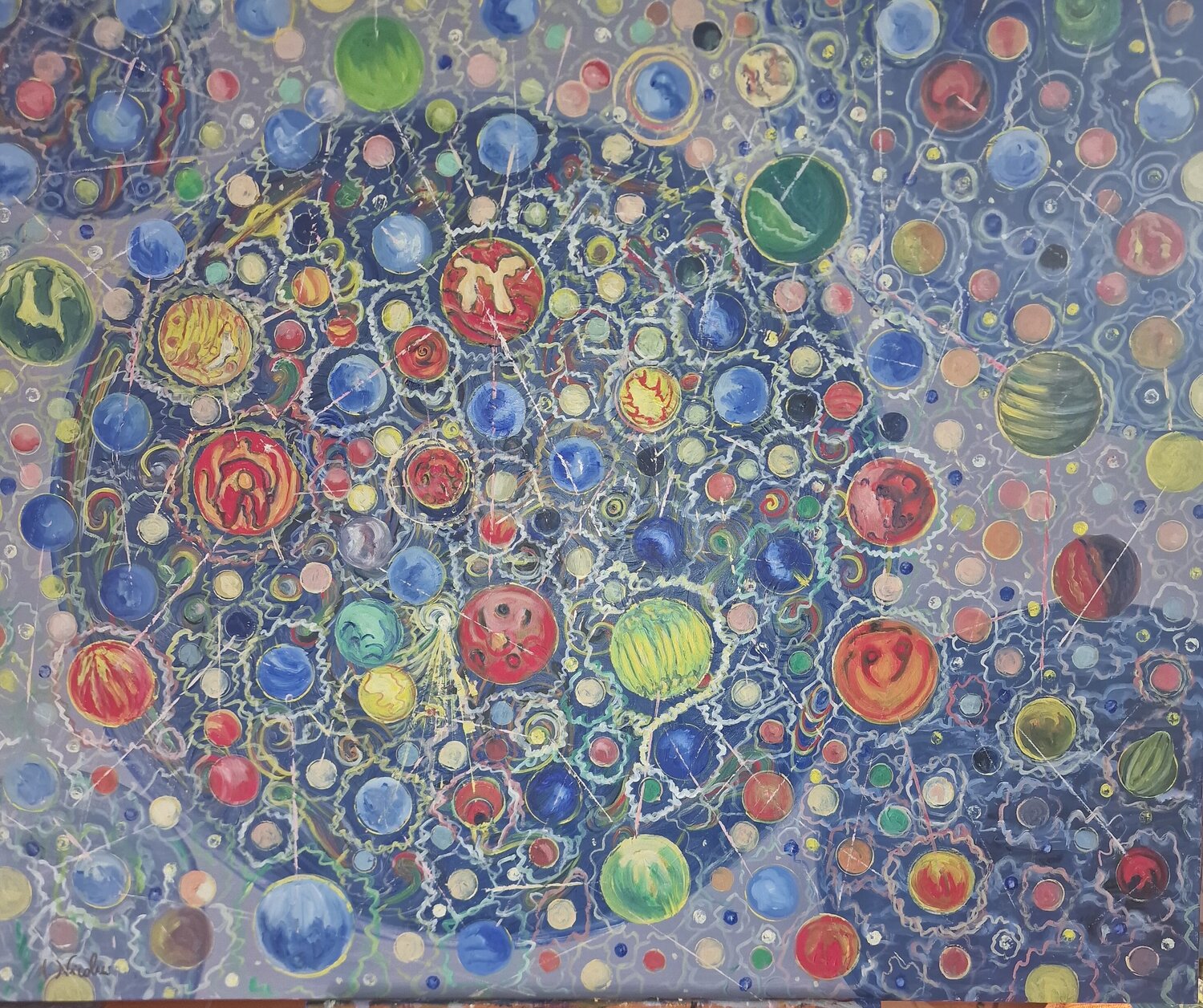 Energy and entanglement is life 2026 Antonino Nicolini Originalgemälde zu verkaufen
