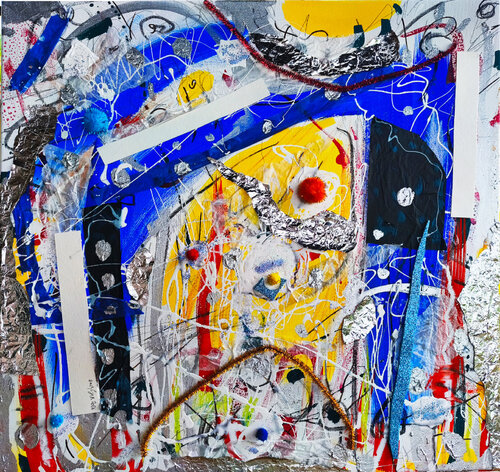 Una casa per i viandanti nel bosco van Hannah Scaramella, Schilderij te koop op Singulart