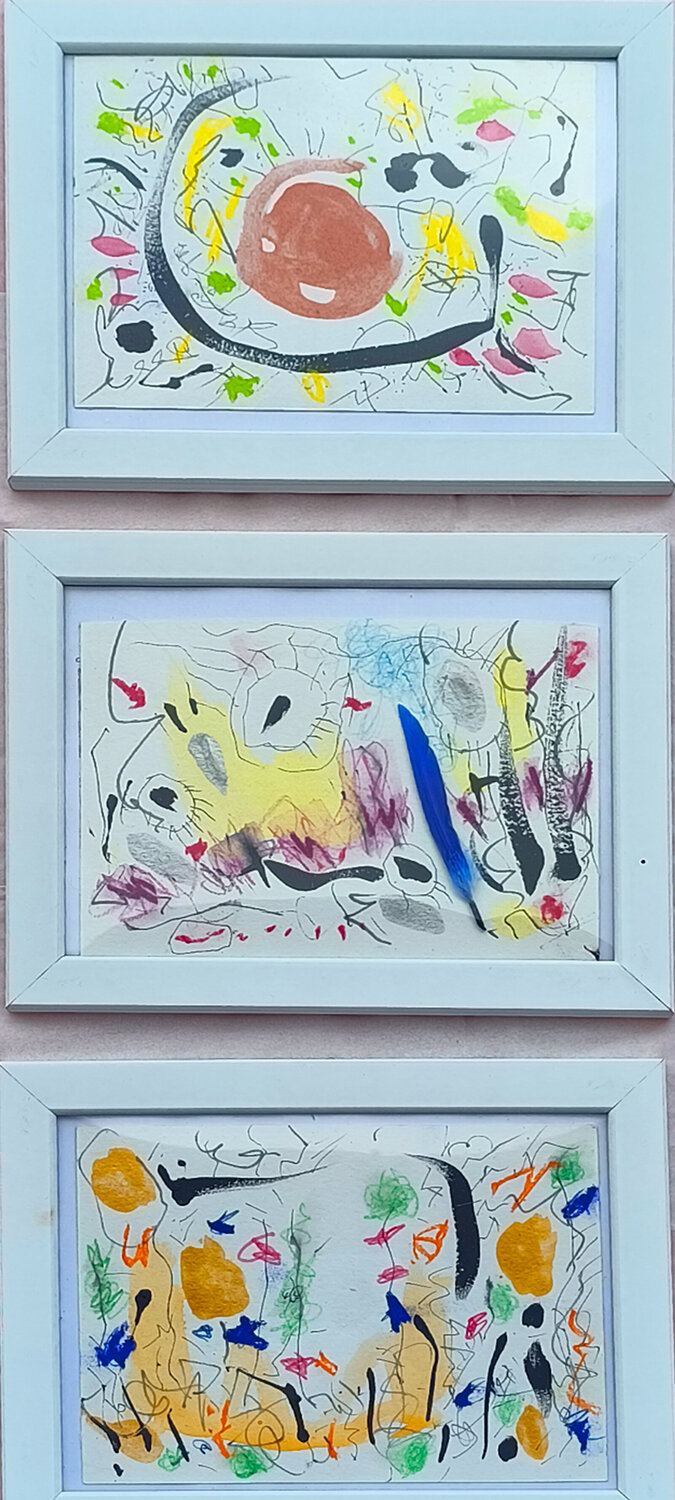 Winter in the woods (69x54 cm including frame) Hannah Scaramella Originalgemälde zu verkaufen