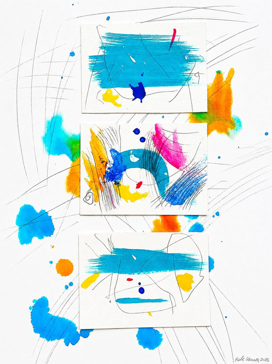 Skies Hannah Scaramella Work on Paper for sale