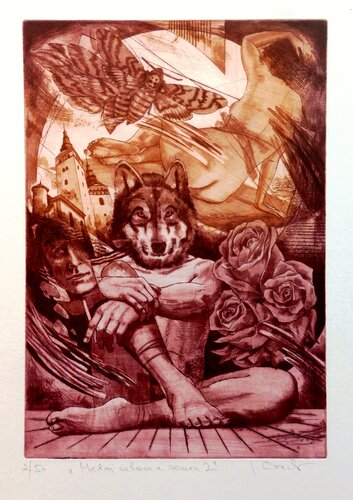 Medzi nebom a zemou 1 by Igor Cvacho, Work on Paper for Sale on Singulart