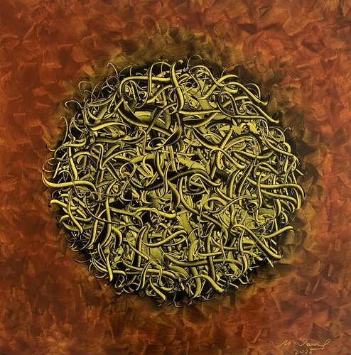 The Gravity of Lines - Convergence I par Muhammad Jamil, Peinture en vente sur Singulart